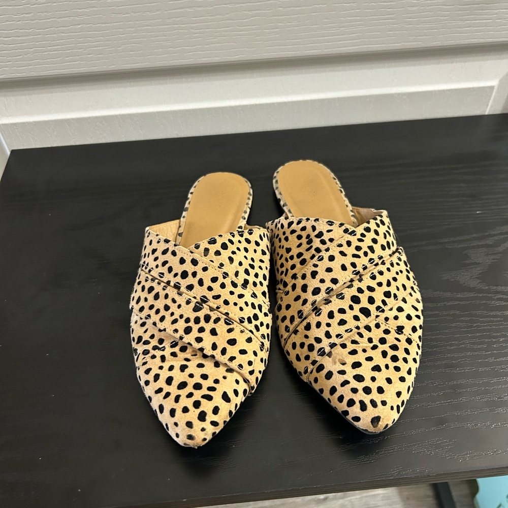 Qupid Leopard Print Women's Mules